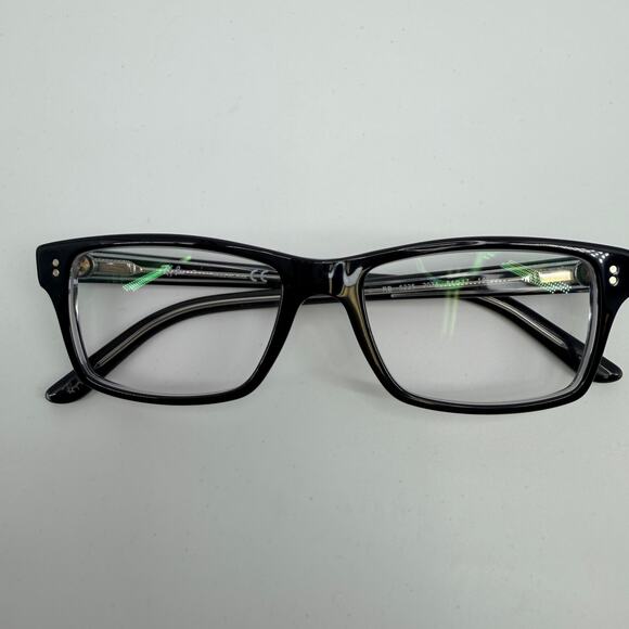 Ray Ban RB 5225 2034 Black on Transparent Rectangle Eyeglasses Frames 54-17-145 main image 7